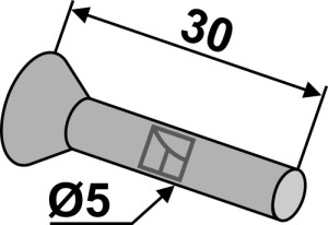 Klinknagel Ø5x30