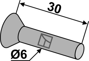 Klinknagel Ø6x30