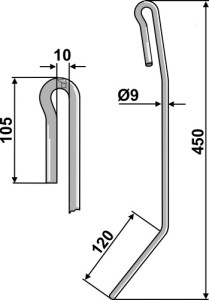 Wiedegtand Ø9mm