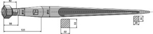Frontladertand 810mm