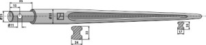 Frontladertand 820mm