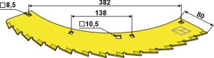 Zaagblad - links - wolfraamcarbide gecoated