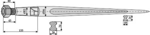 Frontladertand 1100mm