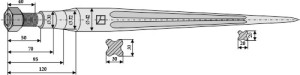 Frontladertand 1100mm