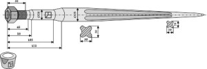 Frontladertand 1100mm