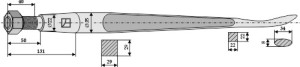 Frontladertand 1400mm
