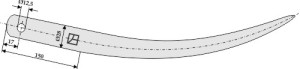 Balenklemhaak 600mm