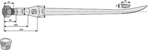 Frontladertand 900mm