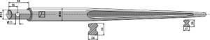 Frontladertand 1200mm