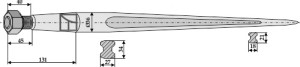 Frontladertand 1400mm