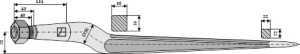 Kuilhappertand 600mm