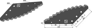 Couteau pour mélangeurs de fourrage