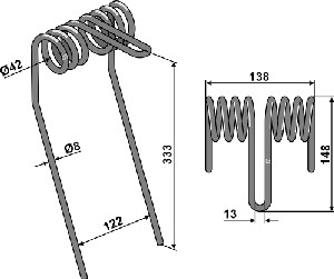 Wiedegtand Ø8mm