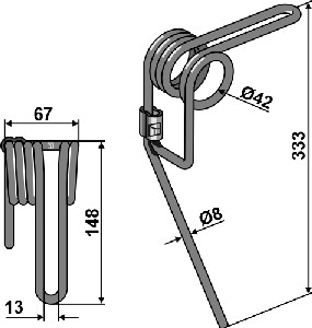Wiedegtand Ø8mm