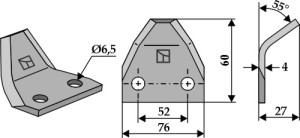 Couteau pour mélangeurs de fourrange