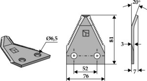 Couteau pour mélangeurs de fourrange