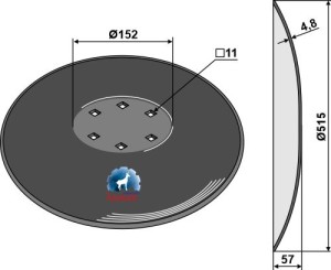 Disque lisse - Ø515x4,8