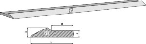 Lame d´usure HB500 - 101x46x6000