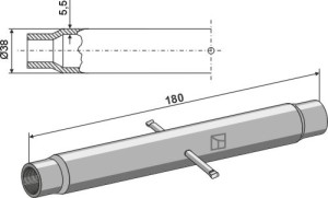 Topstangbuis M24x2,5