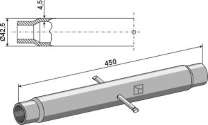 Topstangbuis M27x3