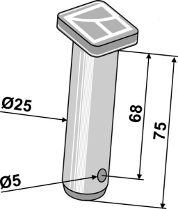 Bolzen Ø25