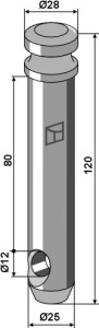 Oberlenkerbolzen
