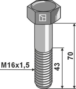 Bout M16x1,5 - 8.8