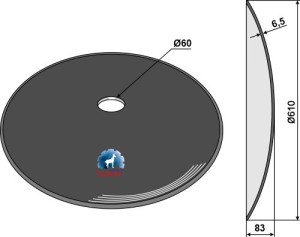 Disque lisse Ø610x6,5