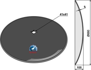 Disque lisse Ø660x8