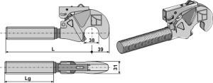 Oberlenker-Fanghaken M27x3
