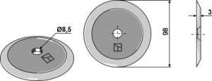 Couteau pour mélangeurs de fourrage