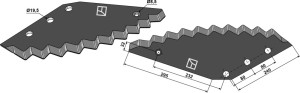 Couteau pour mélangeurs de fourrage - revêtement carbure