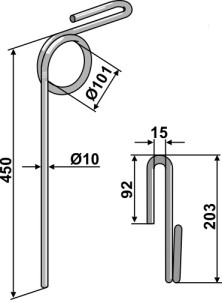 Wiedegtand Ø10mm