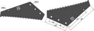 Couteau pour mélangeurs de fourrage - revêtement carbure