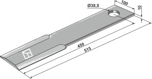 Mower blade 515mm