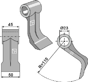 Pruning hammer 50x45mm