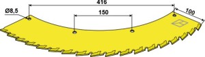 Zaagblad - rechts - wolfraamcarbide gecoated