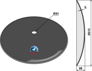 Disque lisse Ø610x6