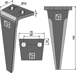 Kreiseleggenzinken 160mm