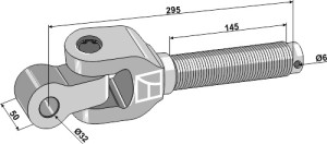 Stangkop 1.3/4