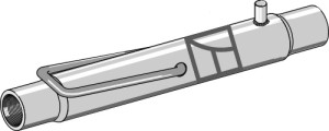 Topstangbuis  465mm