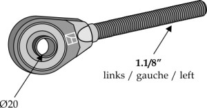Spindel Ø20