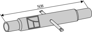 Topstangbuis - 508mm
