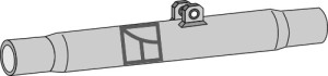 Topstangbuis - 400mm