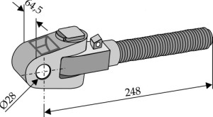 Stangkop M30x3mm