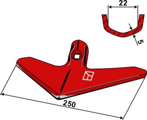 Ganzevoetbeitel 250mm