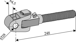 Stangkop M36x3mm