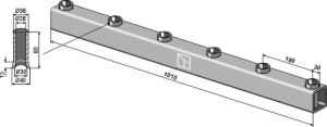 Tube-support pour dent 1010mm