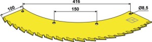 Zaagblad - links - wolfraamcarbide gecoated