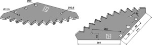 Couteau pour mélangeurs de fourrage